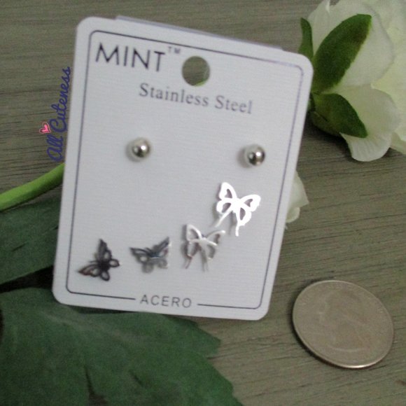 Stud Earrings Set - Picture 2 of 3